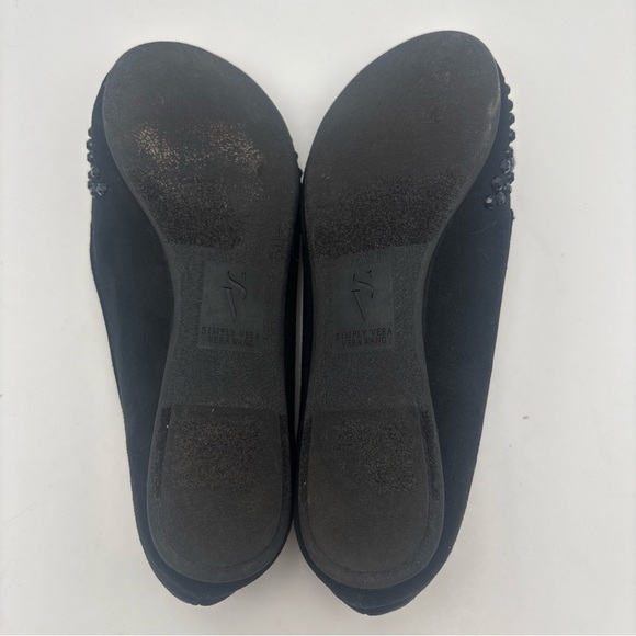 Vera Wang Black Beaded Loafers - Picture 7 of 9